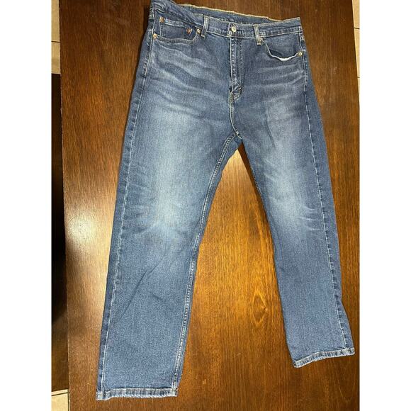 Levi 505 Jeans Men 38x30 Classic Academia Twee Western Cowboy Aztec Minimalist - Picture 1 of 10